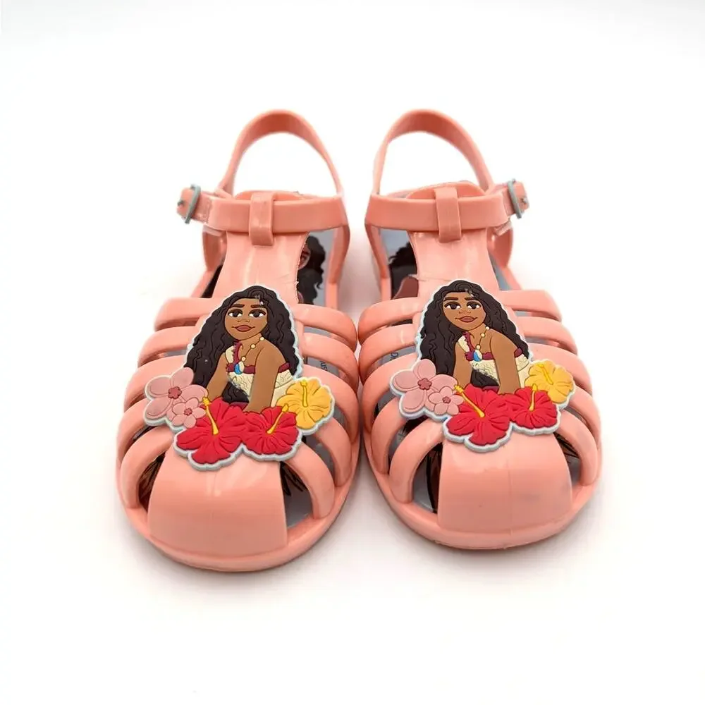 Harper Canyon Moana Disney Jelly Sandals Closed Toe Kids' Orange Size US10M
